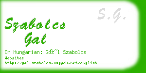 szabolcs gal business card